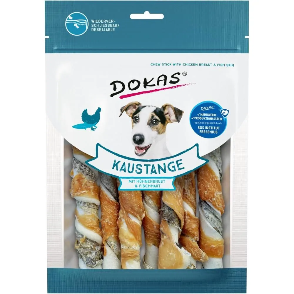 Dokas Tyggepind med kyllingebryst og fisk 170 g - sund tyggeben
